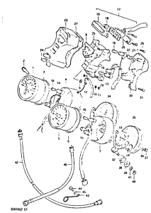GS650 Спидометр-тахометр