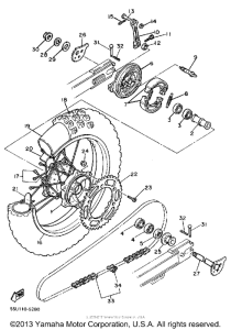 TT600S Переднее колесо