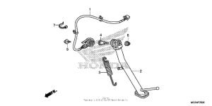 NC700X Подножка