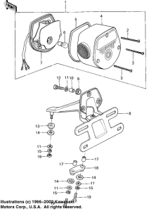 KL250 Taillight unit ass`y