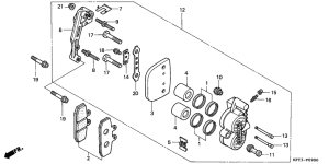 CLR125 Передний суппорт