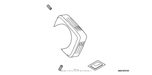 VTX1800S1 Billet driveshaft bolt cover (fluted design)