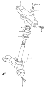 GSX250 Траверса нижняя
