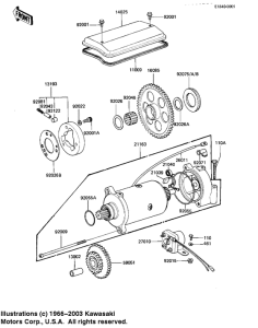 KZ1000 Starter motor / starter clutch