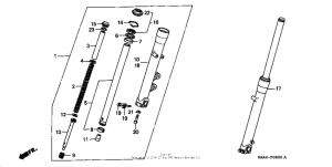 VT1100C Передняя вилка