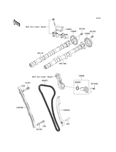 ZX1400 Распредвал