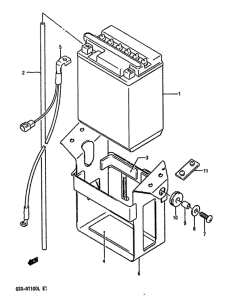 GSX-R1100 Аккумулятор