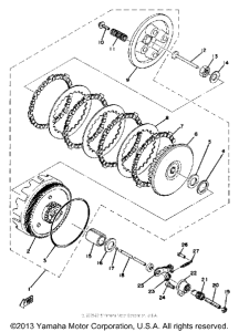 YZ80C Сцепление
