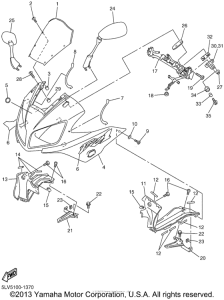FZS1000N Обтекатели