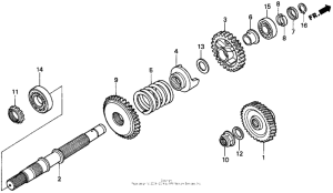 GL1500CT Вал ведущий