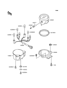 BJ250 Спидометр