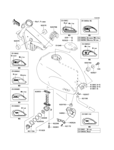 BJ250 Топливный бак
