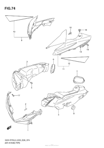 GSX-R750 Air Intake Pipe (Aa3)