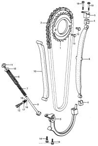 CB400 Cam chain + tensioner