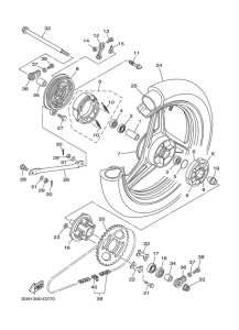 YBR125ED Переднее колесо