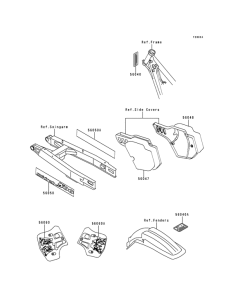 KX500 Наклейки