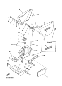 SR400 ｻｲﾄﾞｶﾊﾞｰ. ﾊﾞﾂﾃﾘﾎﾞﾂｸｽ