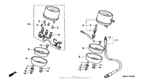 CB250 Спидометр