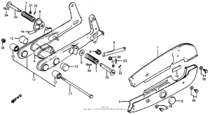 C70 Swingarm + chain case