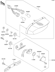 ZX750 Фонарь