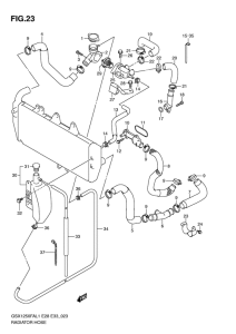 GSX1250 (ABS) Радиатор hose