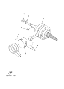 YP250 Коленчатый вал и поршни