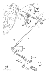 XV17PCR Вал переключения