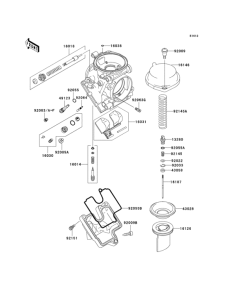 ZX636 Карбюратор в разборе