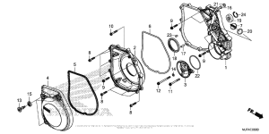  Крышка картера правая