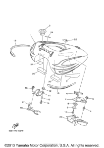 XV1900CU Топливный бак