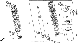 CX500 Задние амортизаторы
