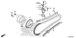 NPS50 Cam chain + tensioner