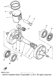 WR500ZE Коленвал,поршни