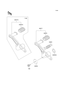 EX250 Педаль тормоза