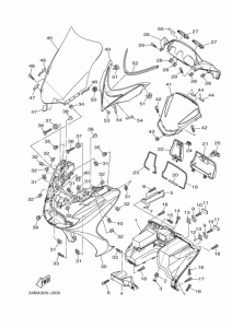 YP400 Ветровое стекло
