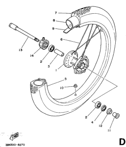  Переднее колесо