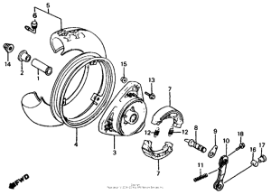 CH125 Переднее колесо