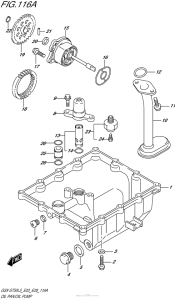 GSX-S750 Картер масляный / масляная помпа