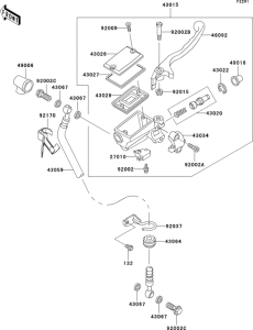 ER500 Front master cylinder(er500-a1)