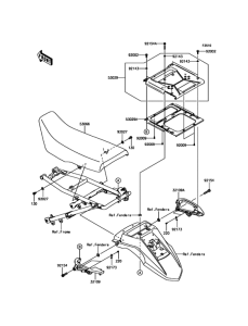 KL650 Сиденье