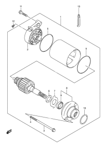 VL250 Стартерный мотор