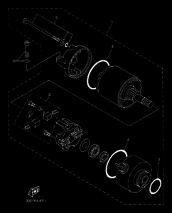 YP125E YP125R Стартерный мотор