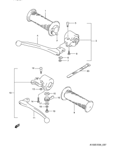 A100 Рулевой переключатель