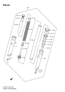GZ125 Демпфер передней вилки
