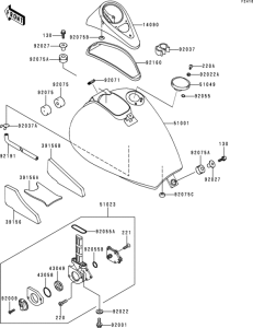 VN800 Fuel tank(1 / 2)