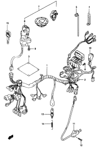 GSF1200S (ABS) Жгут проводов