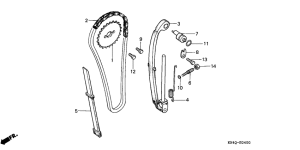 XR100 Цепь грм / натяжное устройство