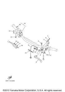TT250R Рулевые переключатели