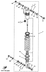 YZ250 Задняя подвеска