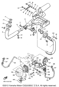 XV1100GC Выхлопная система